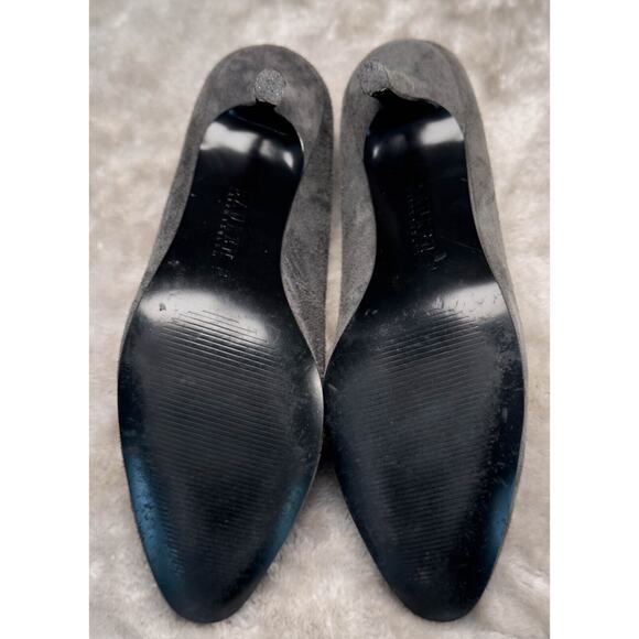 Ralph Lauren Gray Suede Almond Toe Pumps Heels Womens Size 7.5 - Picture 6 of 16